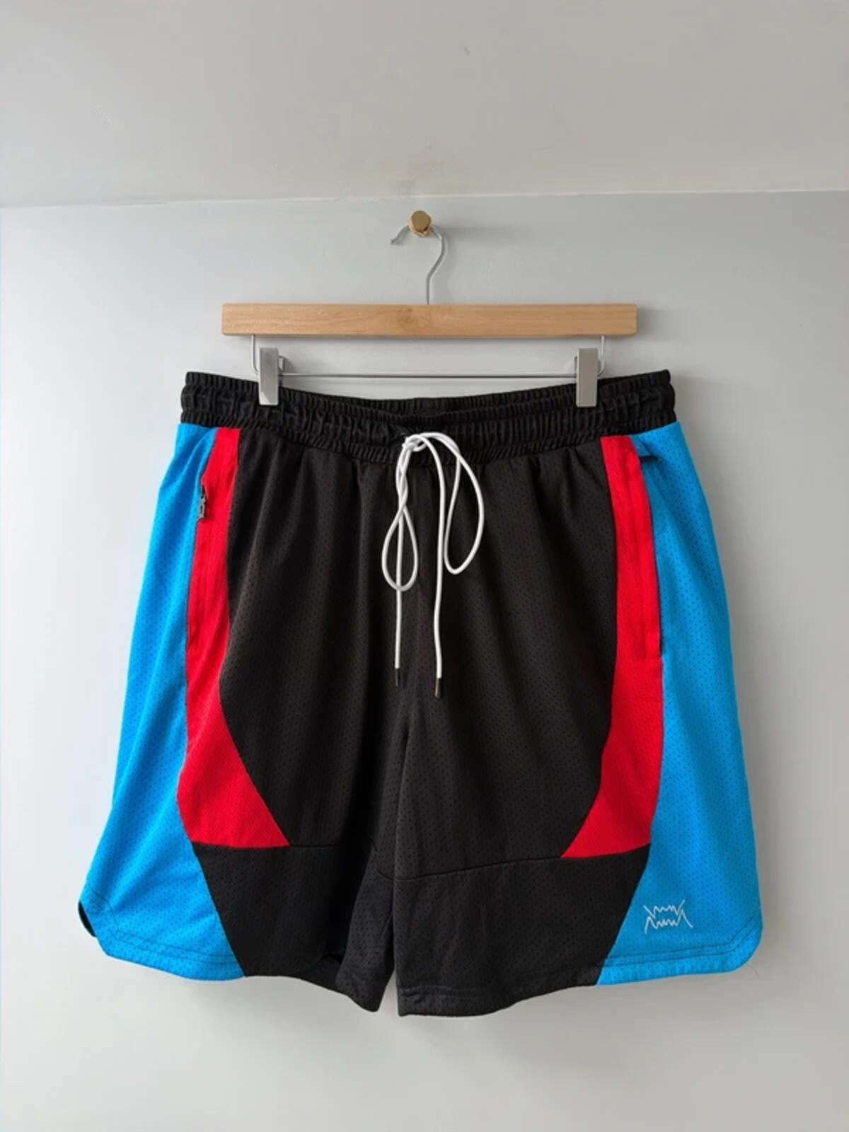 Men’s Puma slashing baggy oversized fit basketball shorts in black - w36 - 3405