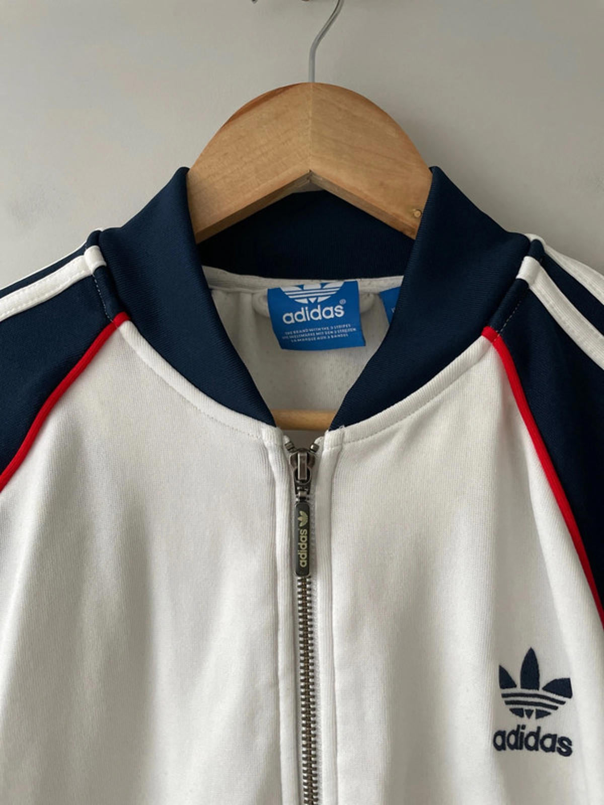 Women’s Adidas Originals SST Track Jacket In Navy/Red - Large - 2521