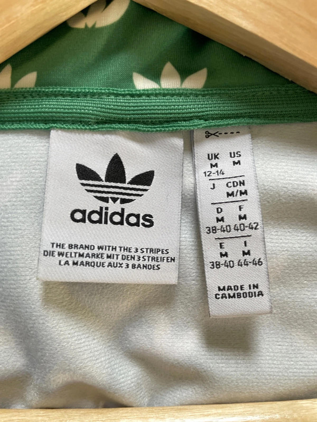 Women’s Adidas Monogram Firebird Track Jacket In Green - Medium -2573