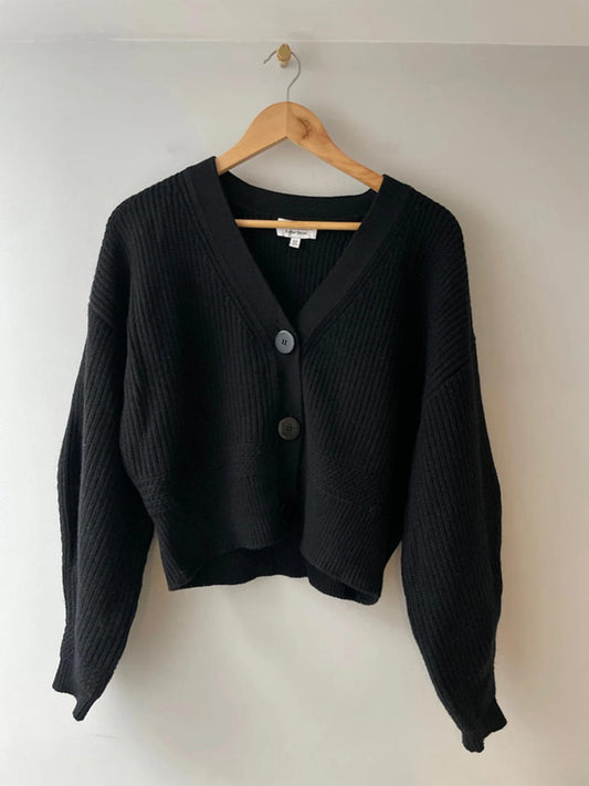 Women’s & Other Stories Cropped Premium Wool Cardigan In Black - XSmall - 2501
