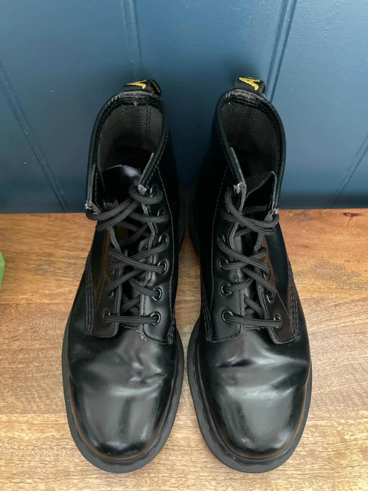 Women’s Dr Martens 101 Premium Leather Lace Up Boots In Black - UK4 - 2160