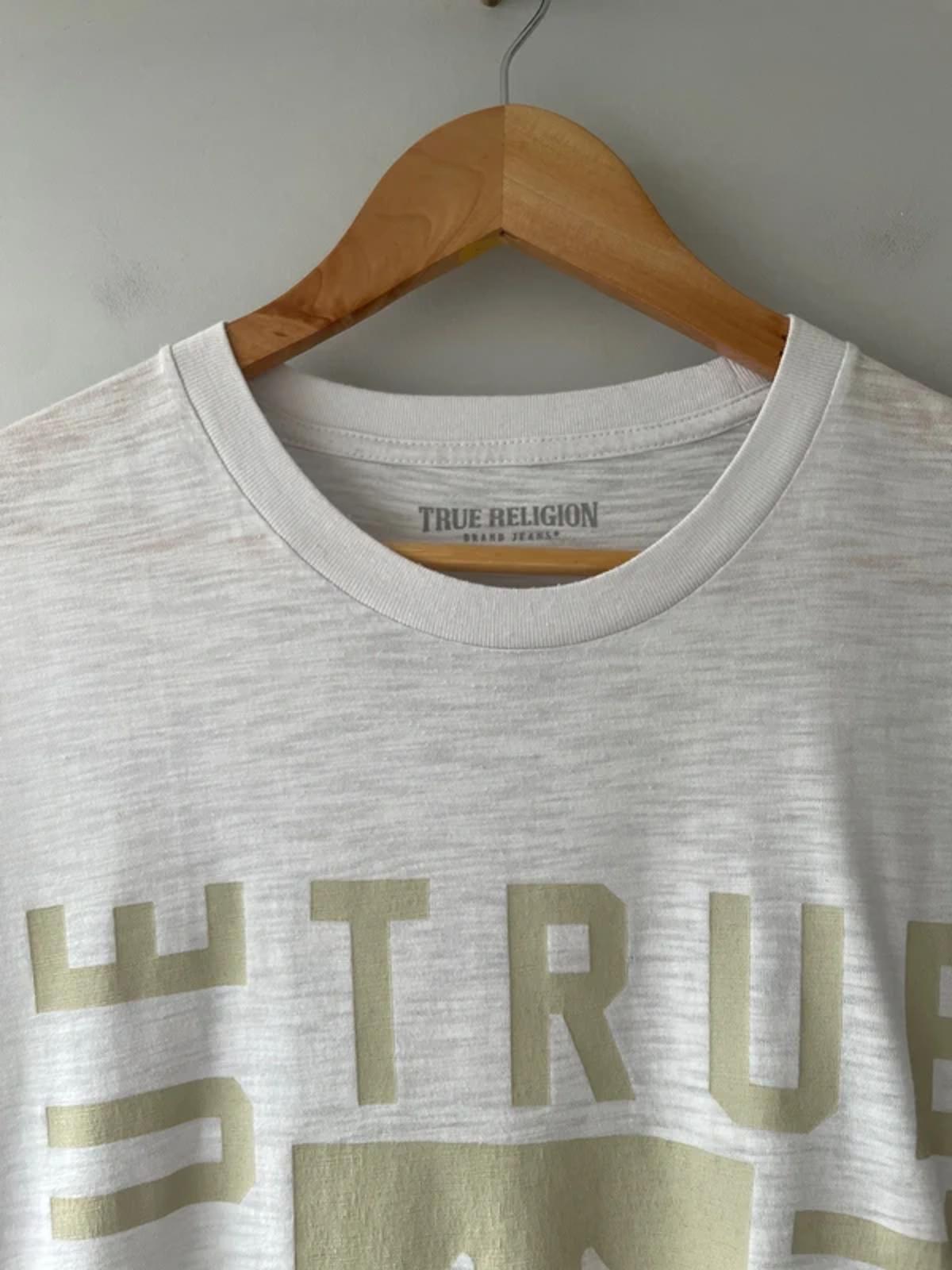 Men’s True Religion Crew Neck Printed T-shirt In White - Medium - 0429