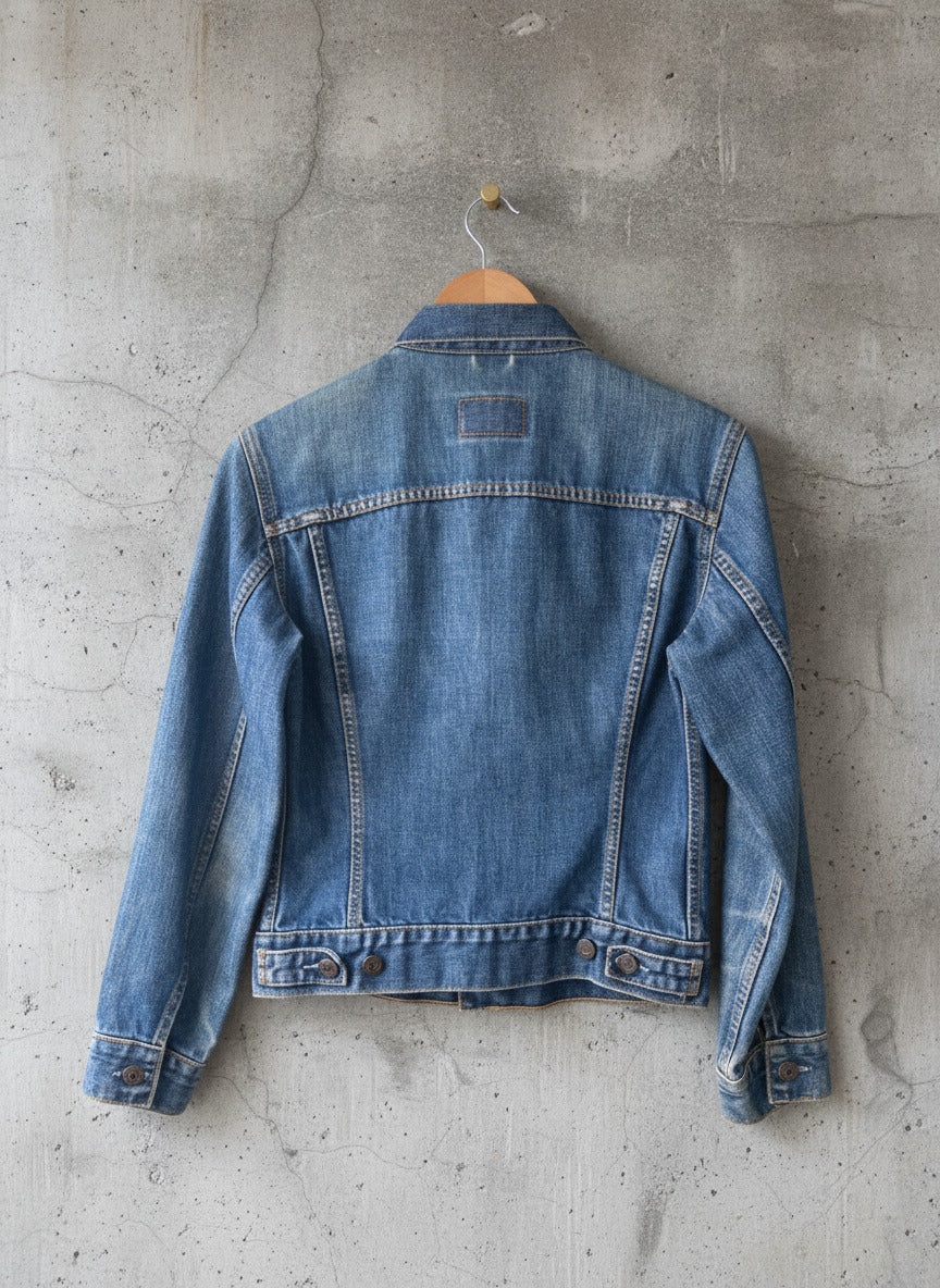 Women’s Levi’s Premium Denim Trucker Jacket In Navy - Small - 2143