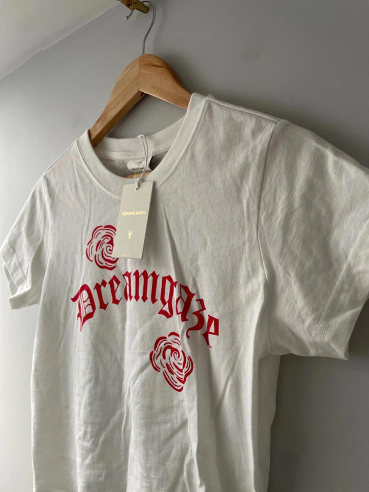 Women’s Abrand Jeans Short Sleeve Crew Neck T-shirt in White - Small - 2837