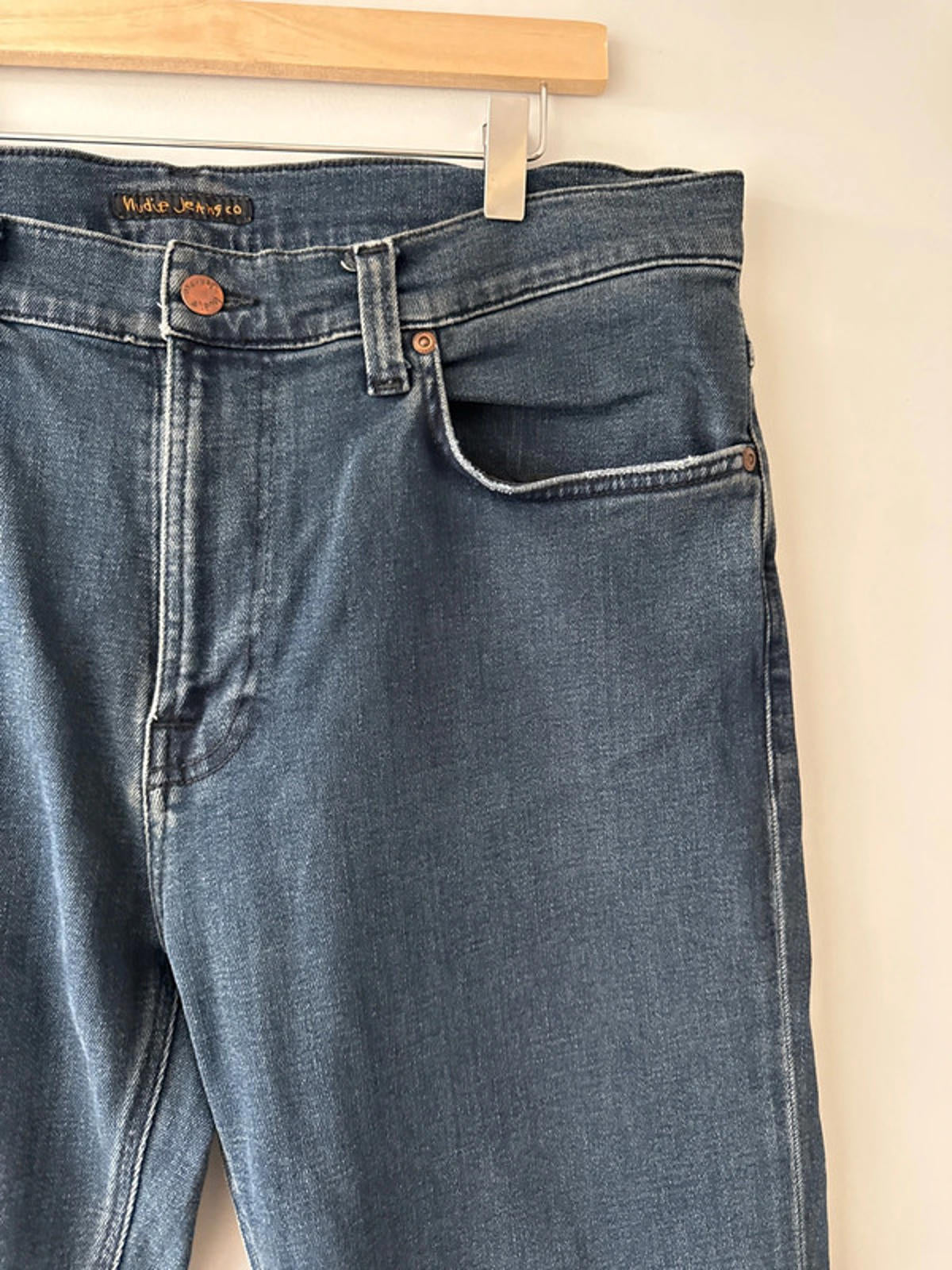 Men’s Nudie Lean Dean Slim Leg Jeans In Navy - W36/L34 - 0935