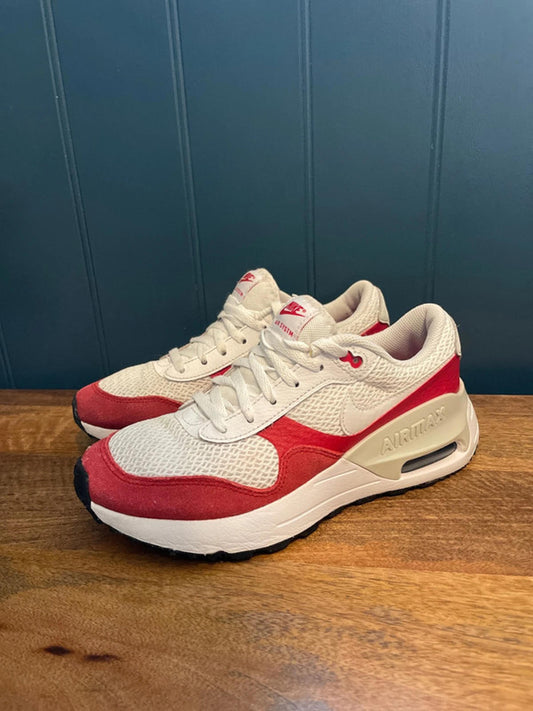 Women’s Nike Air Max SYSTM Trainers In White/University Red - UK 4.5 - 2606