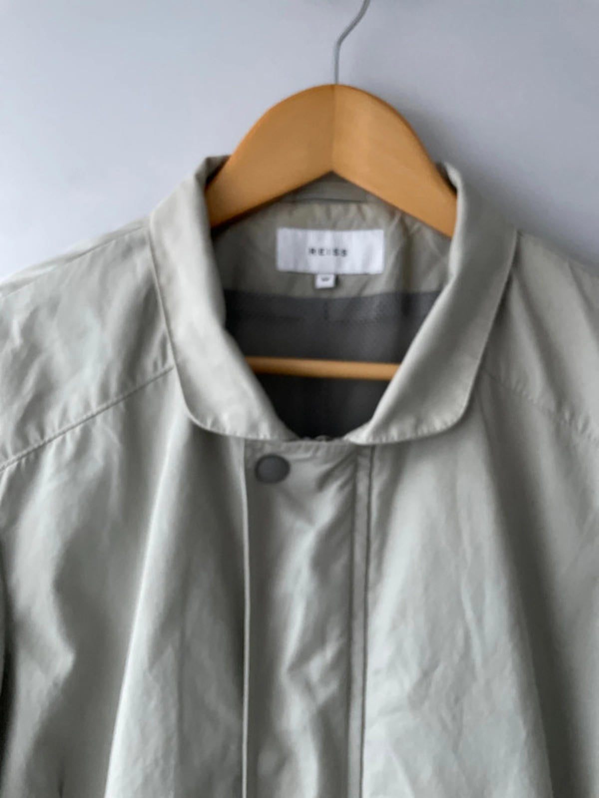 Women’s Reiss Premium Zip Through Jacket Coat In Cream- Medium