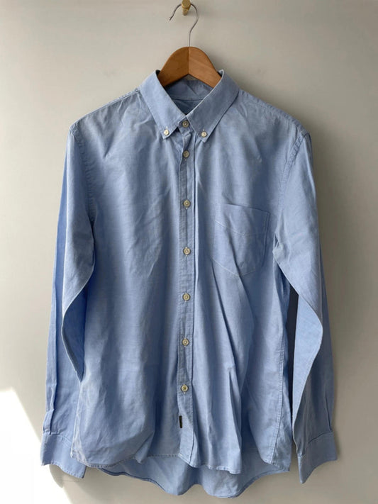 Men’s Pretty Green Oxford Chambray Shirt - Medium - 1759