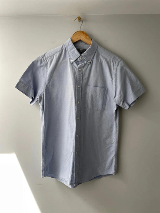 Men’s Uniqlo Premium Chambray Oxford Shirt - Medium - 1491
