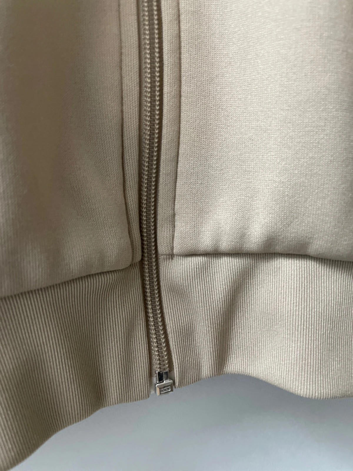 Women’s Adidas Track Jacket Full Zip In Beige - Medium - 2537