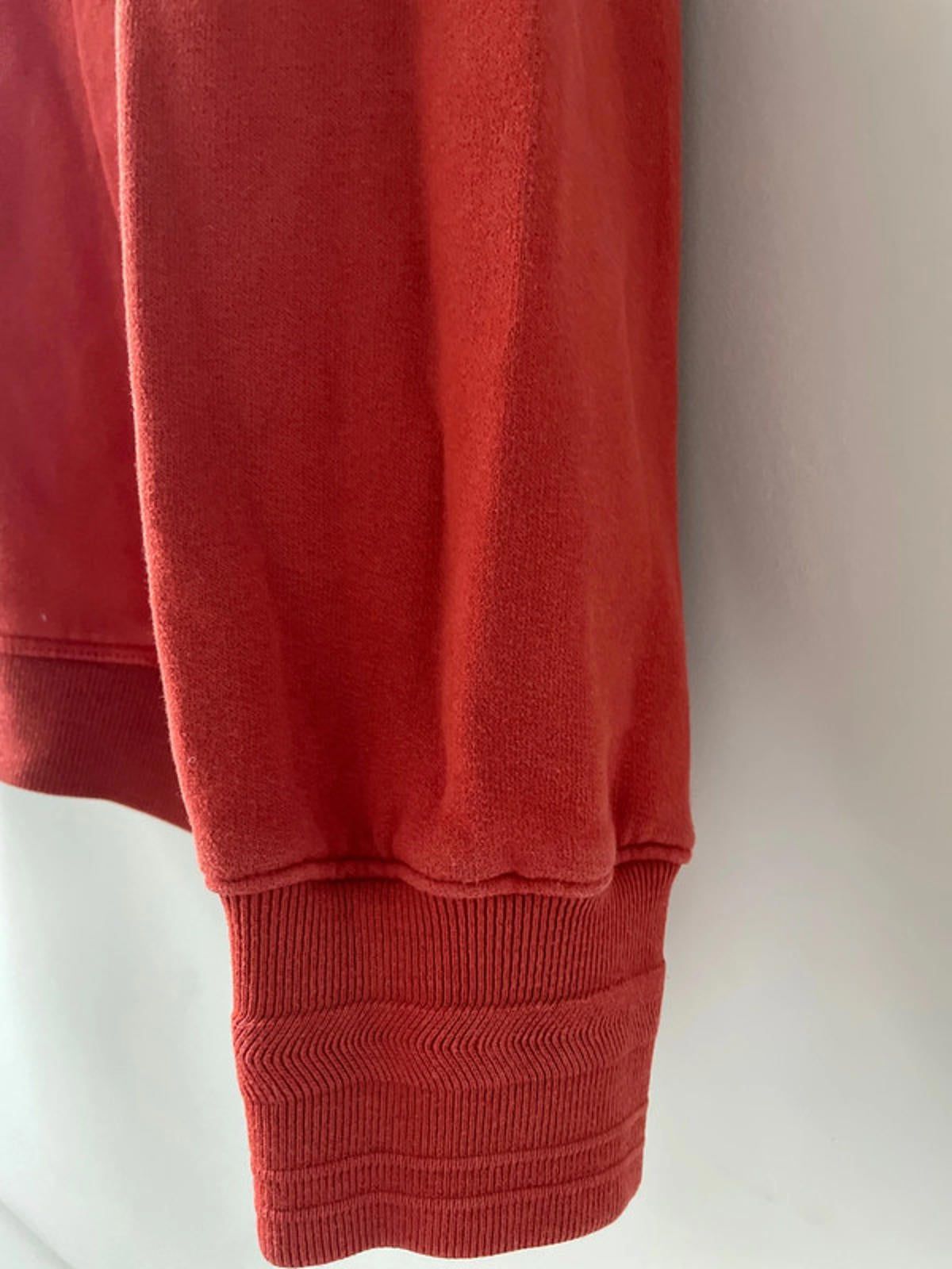 Men’s Woolrich Shawl Collar Jumper Top In Red - Medium - 2449