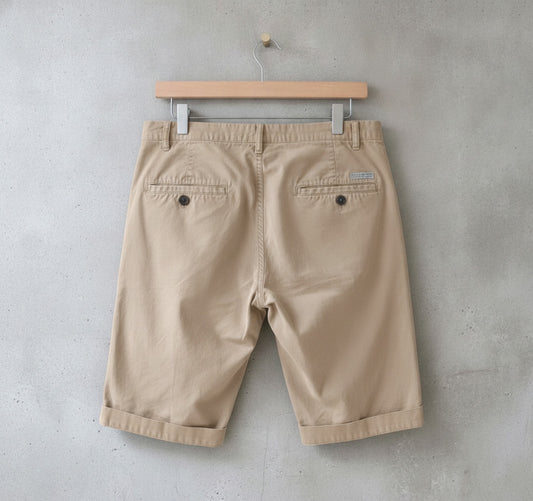 Women's Allsaints Premium Classic Chino Shorts In Beige - W30 - 1665