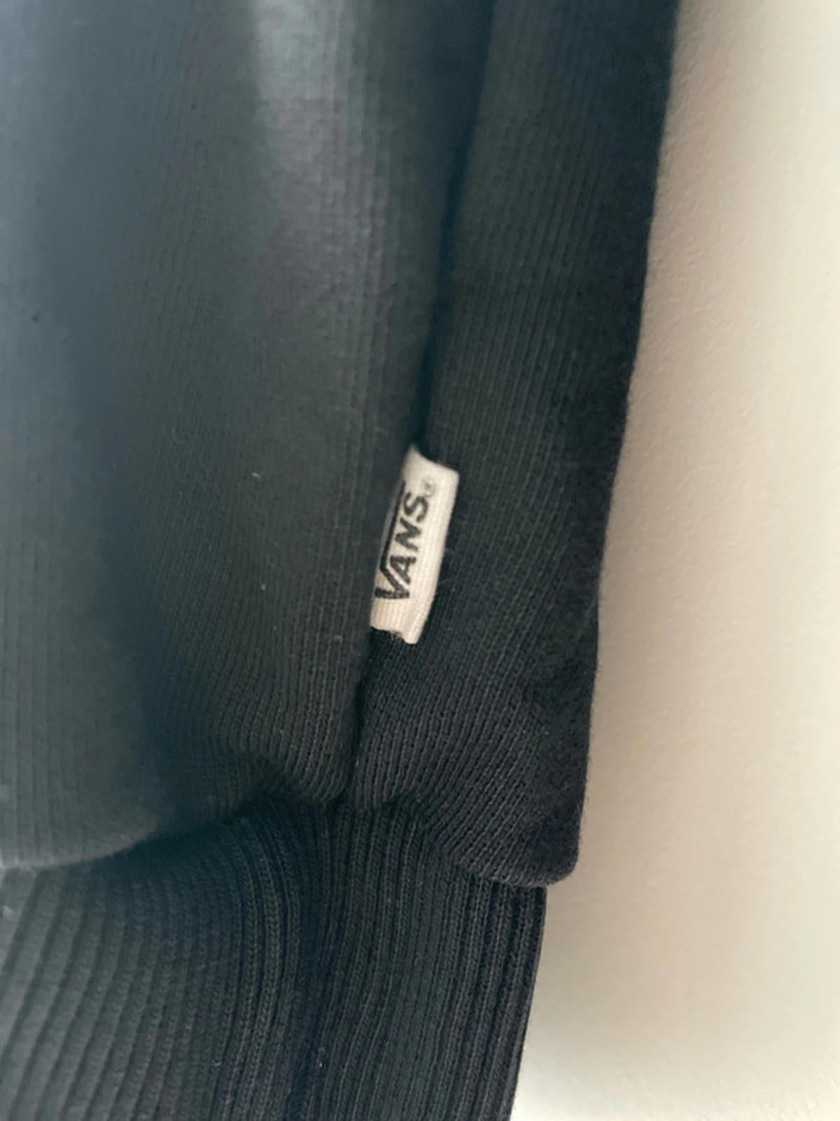 Women’s Vans Oversized Fit Crew Neck Long Sleeve jumper Sweatshirt In Black - Small - 2230