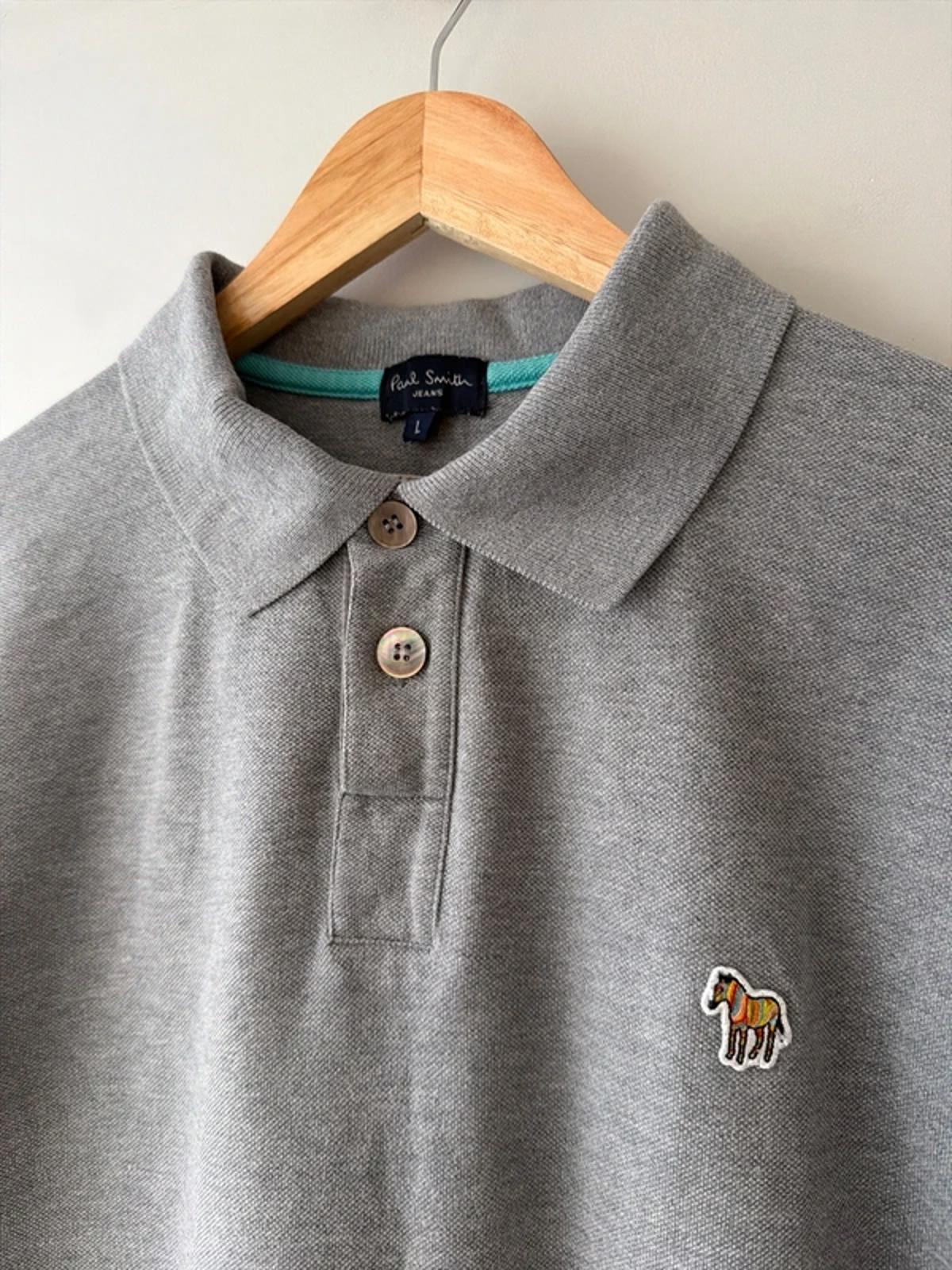 Men’s Paul Smith Slim Fit Premium Polo Top In Grey - Large - 3206