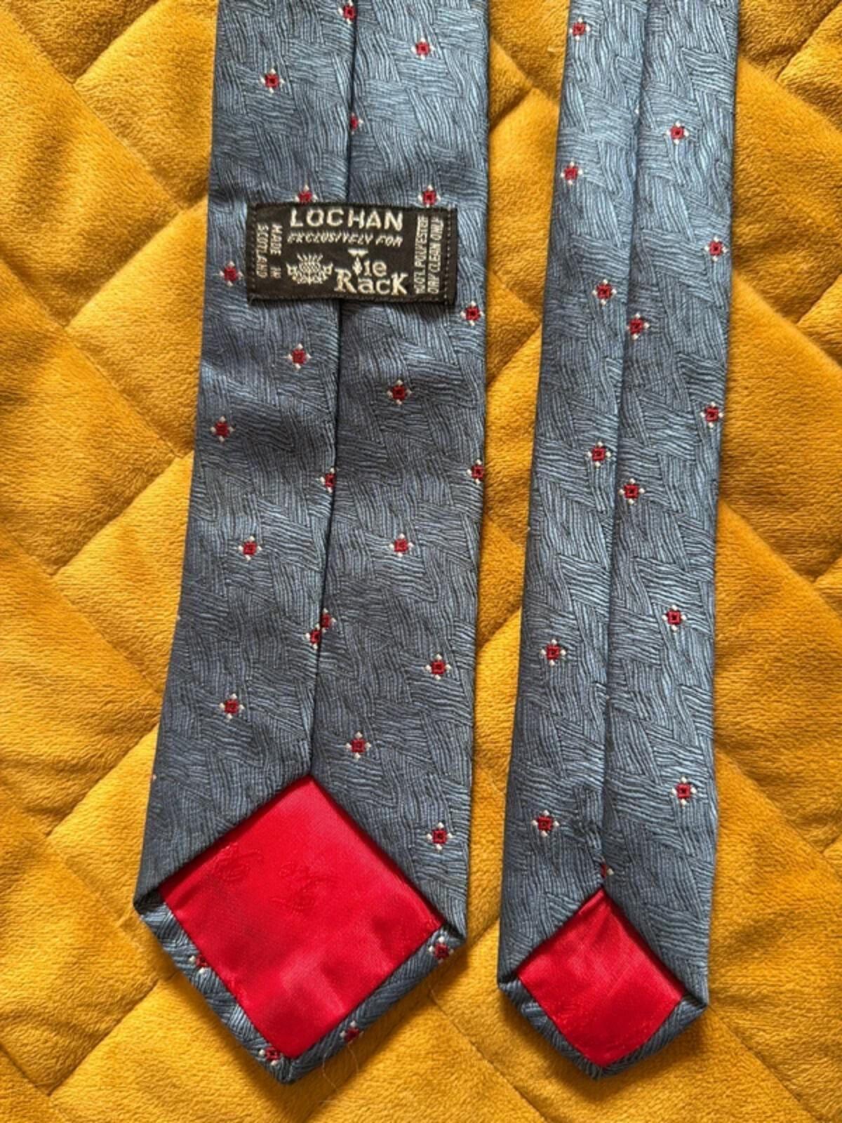 Lochan Skinny Tie Made In Scotland In Blue - 3332