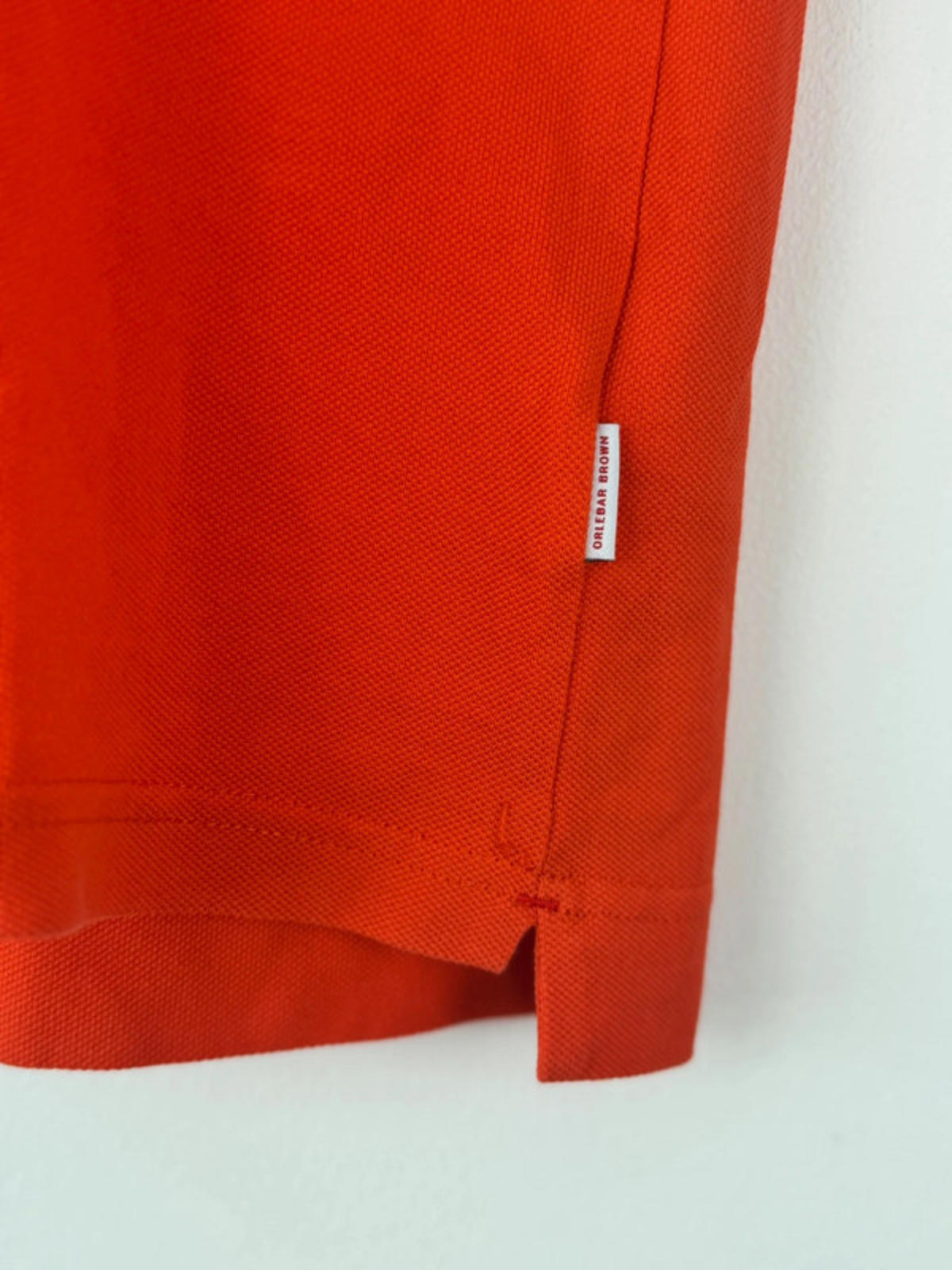 Men’s Orlebar Brown Premium Tailored Fit Polo Top In Red - Medium - 1374