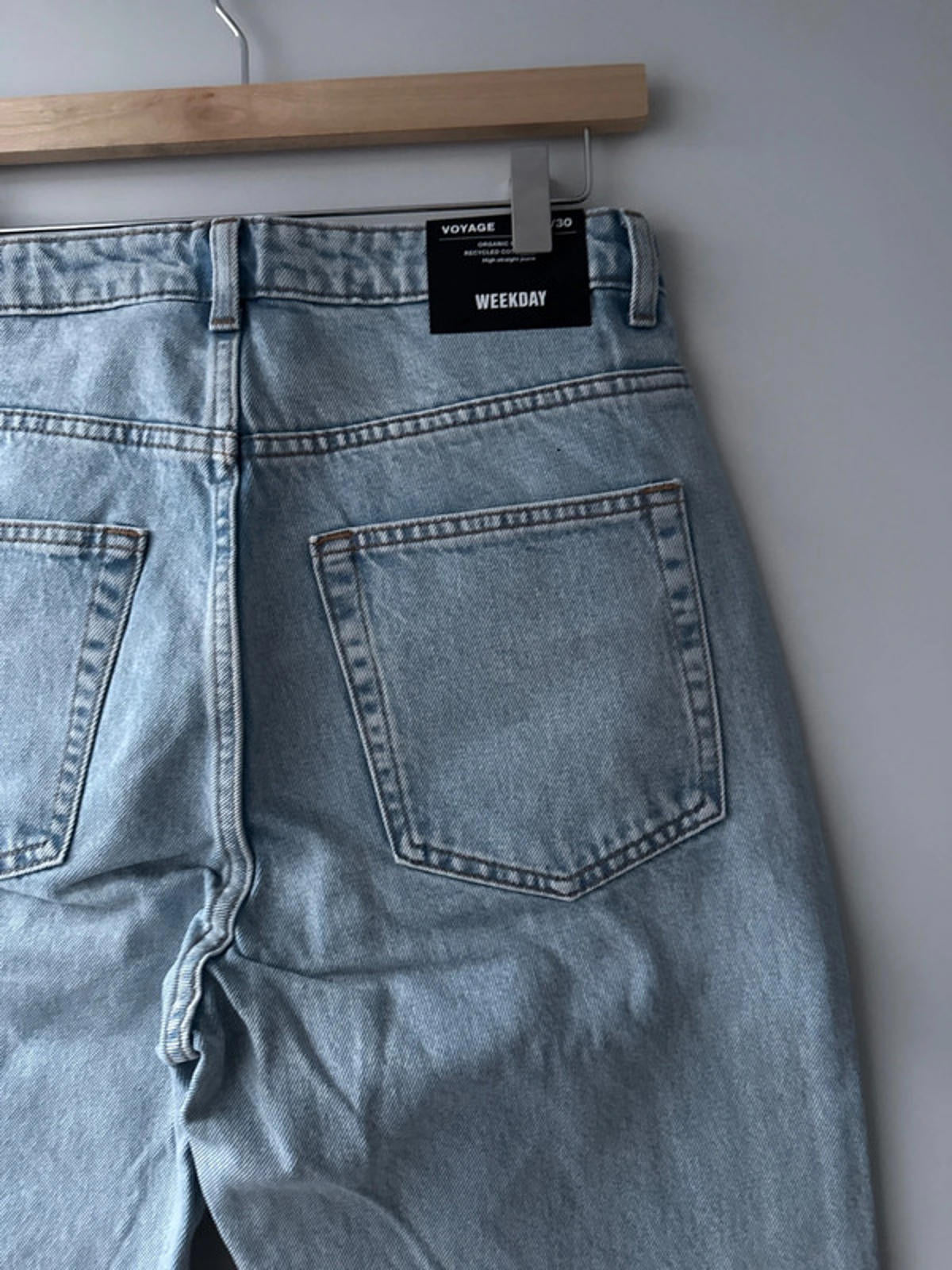 Women’s Weekday Voyage High Waisted Fit Jeans In Blue - W29/L30 - 0943