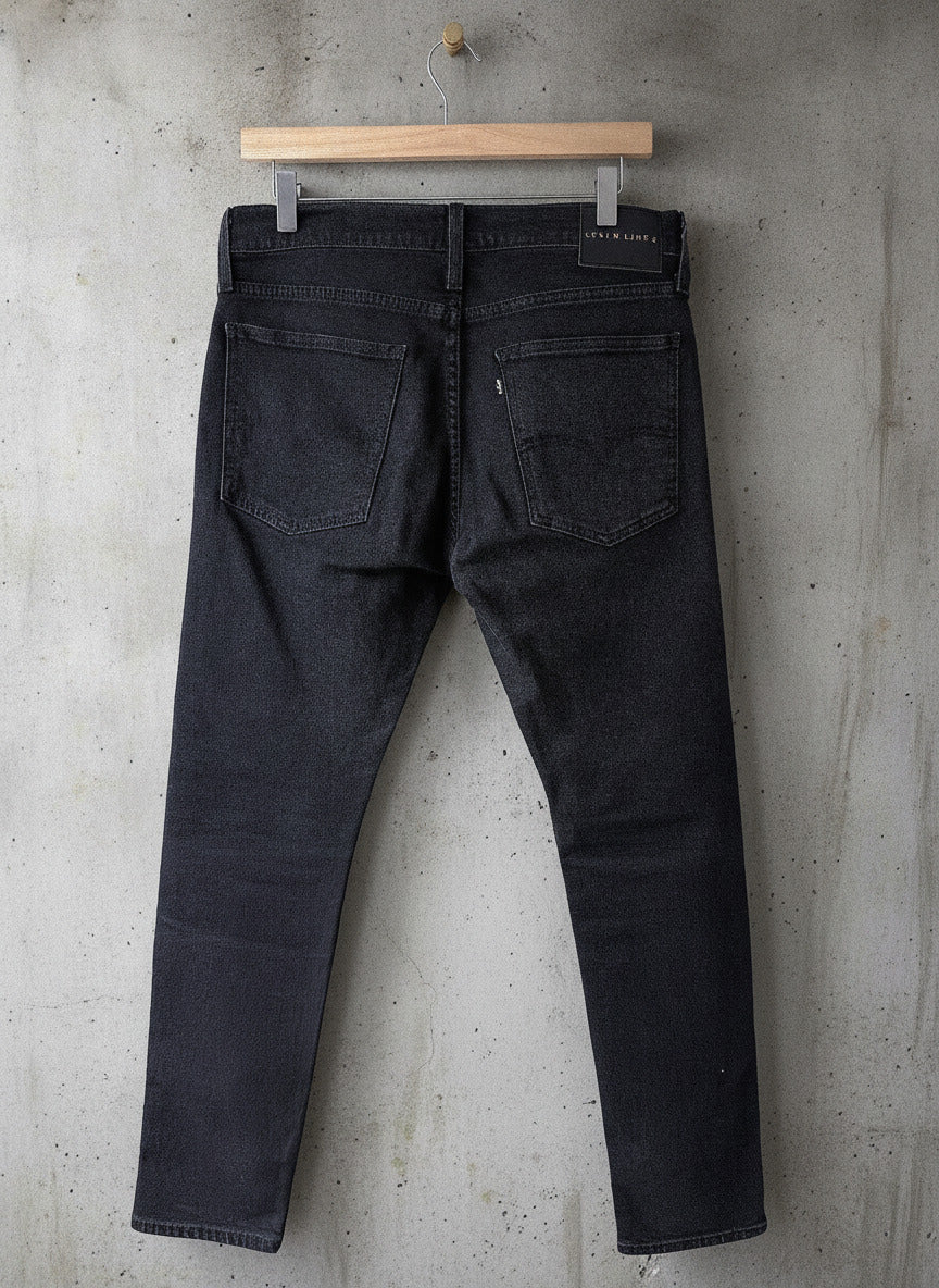 Men’s Levi's Premium Line 8 Slim Fit Jeans With Stretch In Black -W32/L30 - 3756