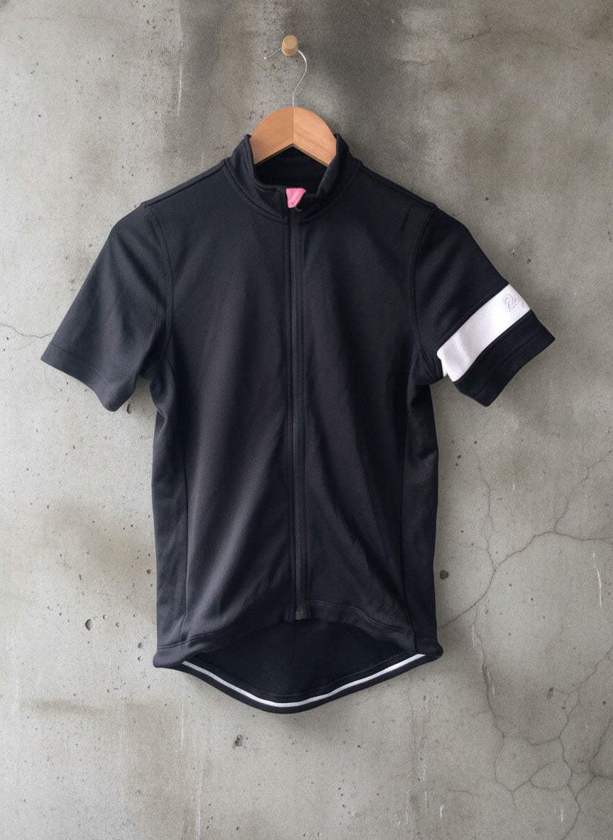 Men's Rapha Short Sleeve Core Cycling Jersey Top In Black - Small - 2999