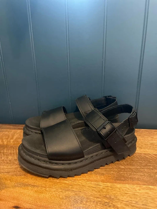 Women’s Dr Martens Voss Chunky Sole Sandals In Black - UK5 - 3086