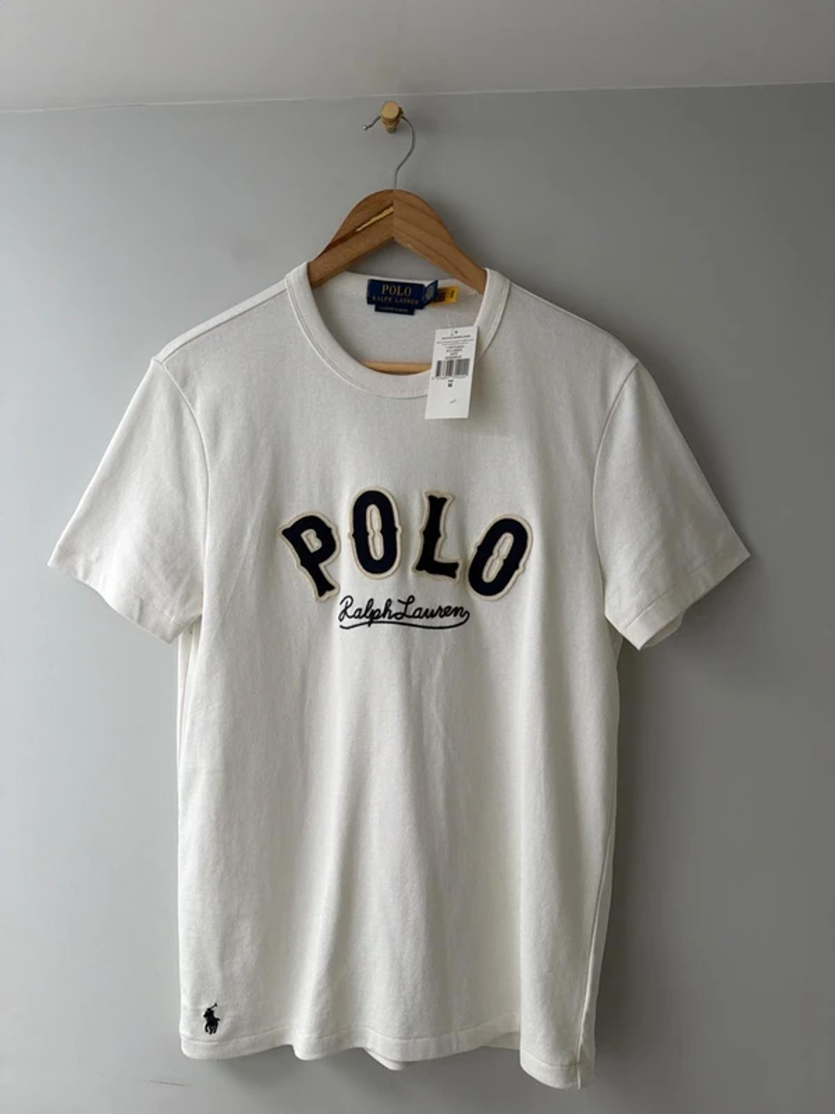 Men’s Ralph Lauren Slim Fit Collegiate logo T-shirt In white - Medium - 3236