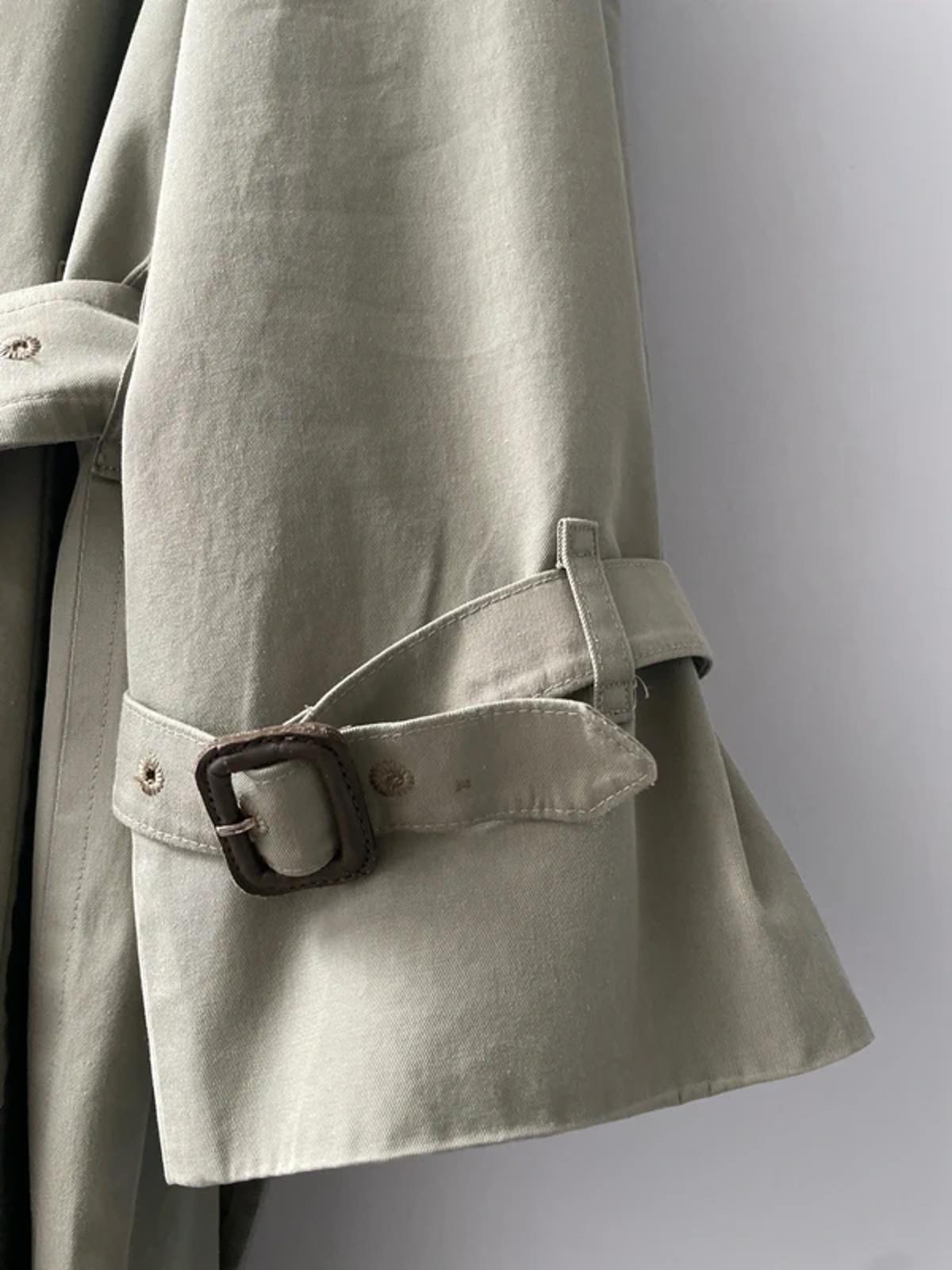 Women’s Burberry Kensington Vintage Double Breasted Trench Coat In Light Green - Uk16 - 3000