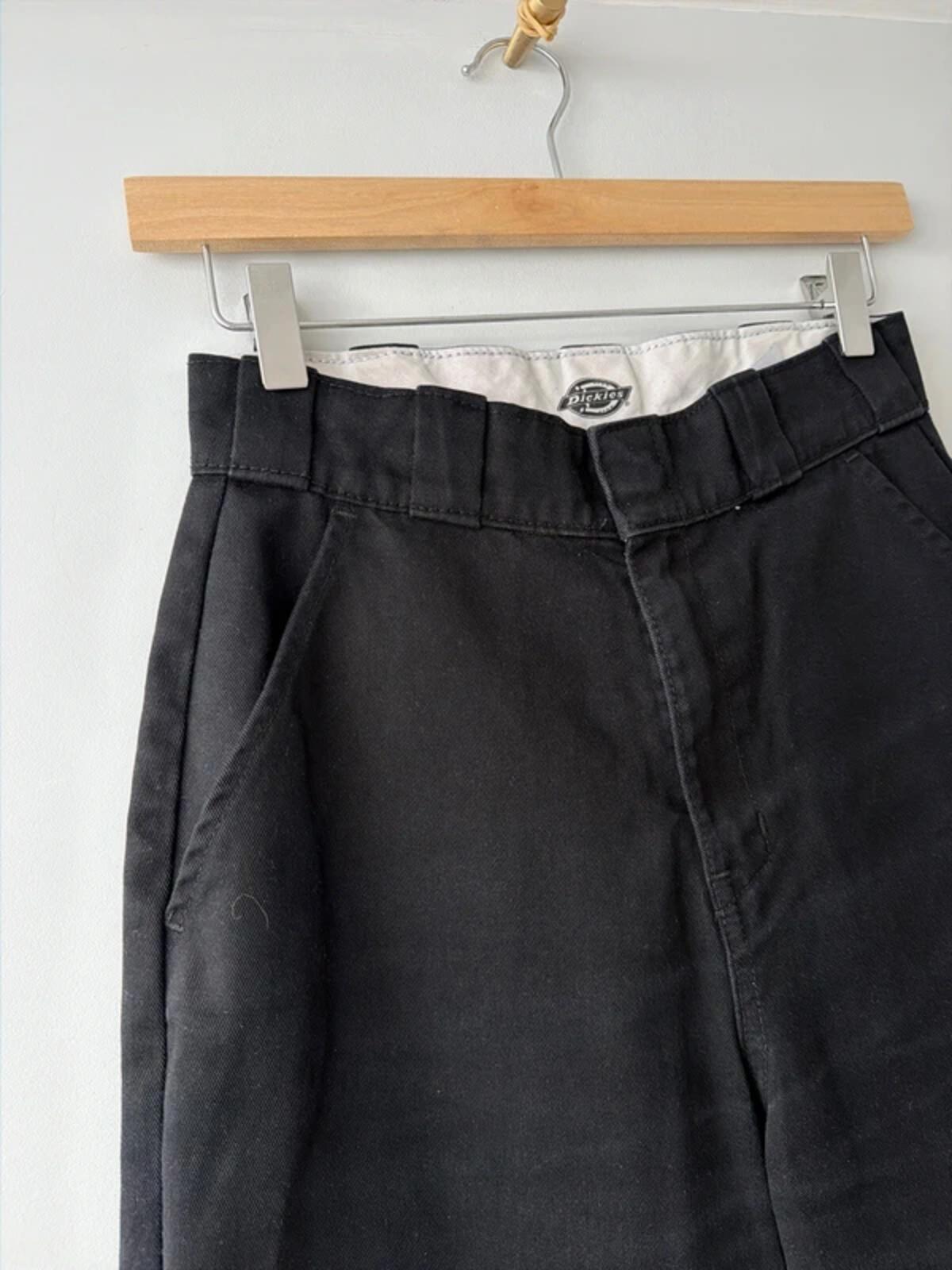 Women’s Dickies Wide Leg Baggy Fit Trousers In Black - W26/L30 - 3383