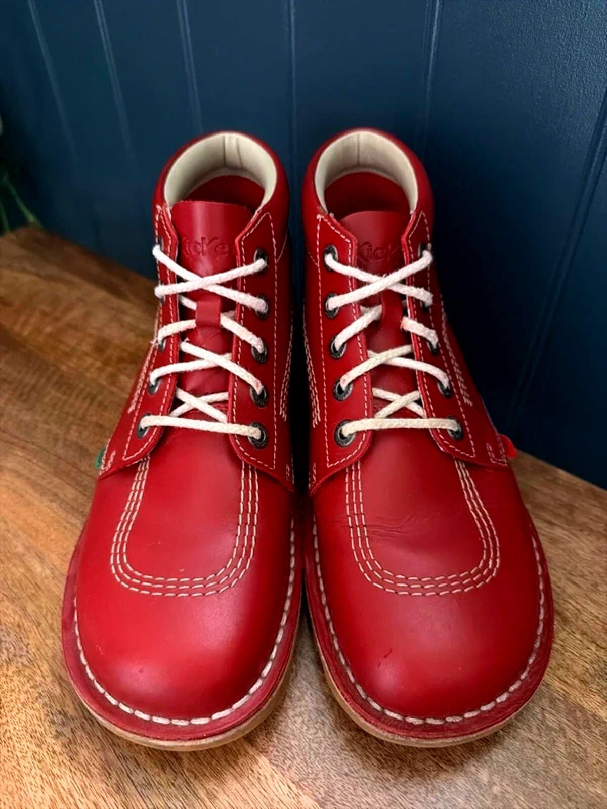 Men’s Kickers Premium Leather Hi Core Ankle Boots - Uk8 - 3294