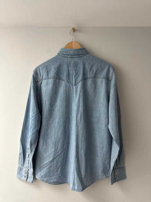 Men’s Levi’s Standard Fit Western Chambray Denim Shirt - Medium - 1970