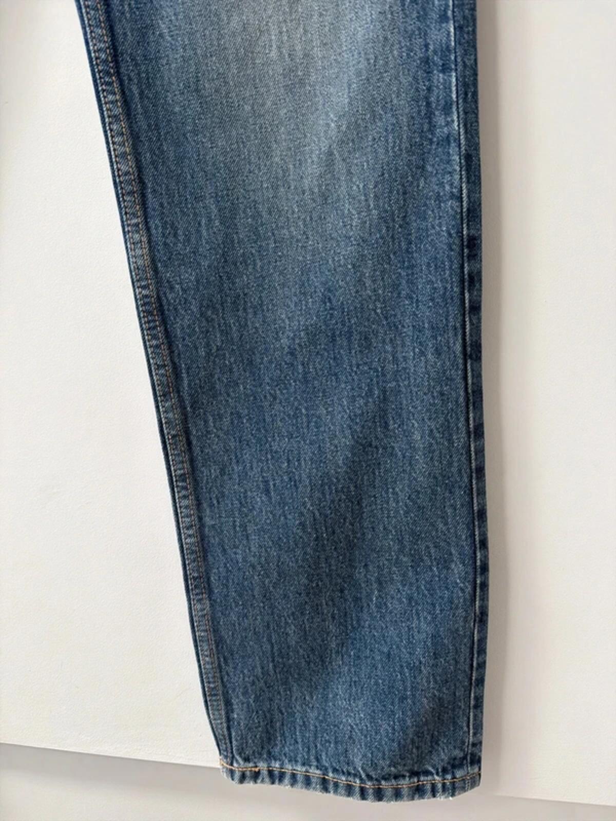Women’s Pull & Bear high waist straight fit jeans in navy - uk8 - 3458