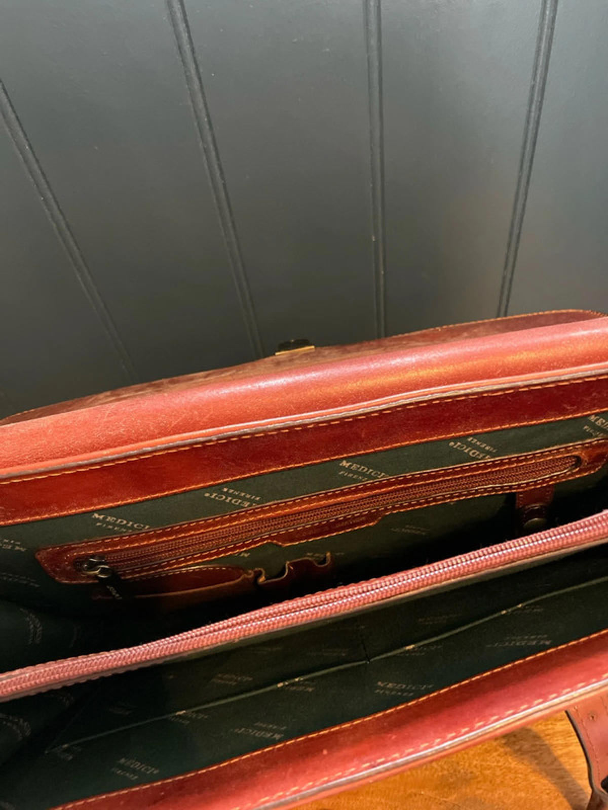 Men’s Medici Vintage Made In Italy Leather Bag Holdall In Brown - 2730
