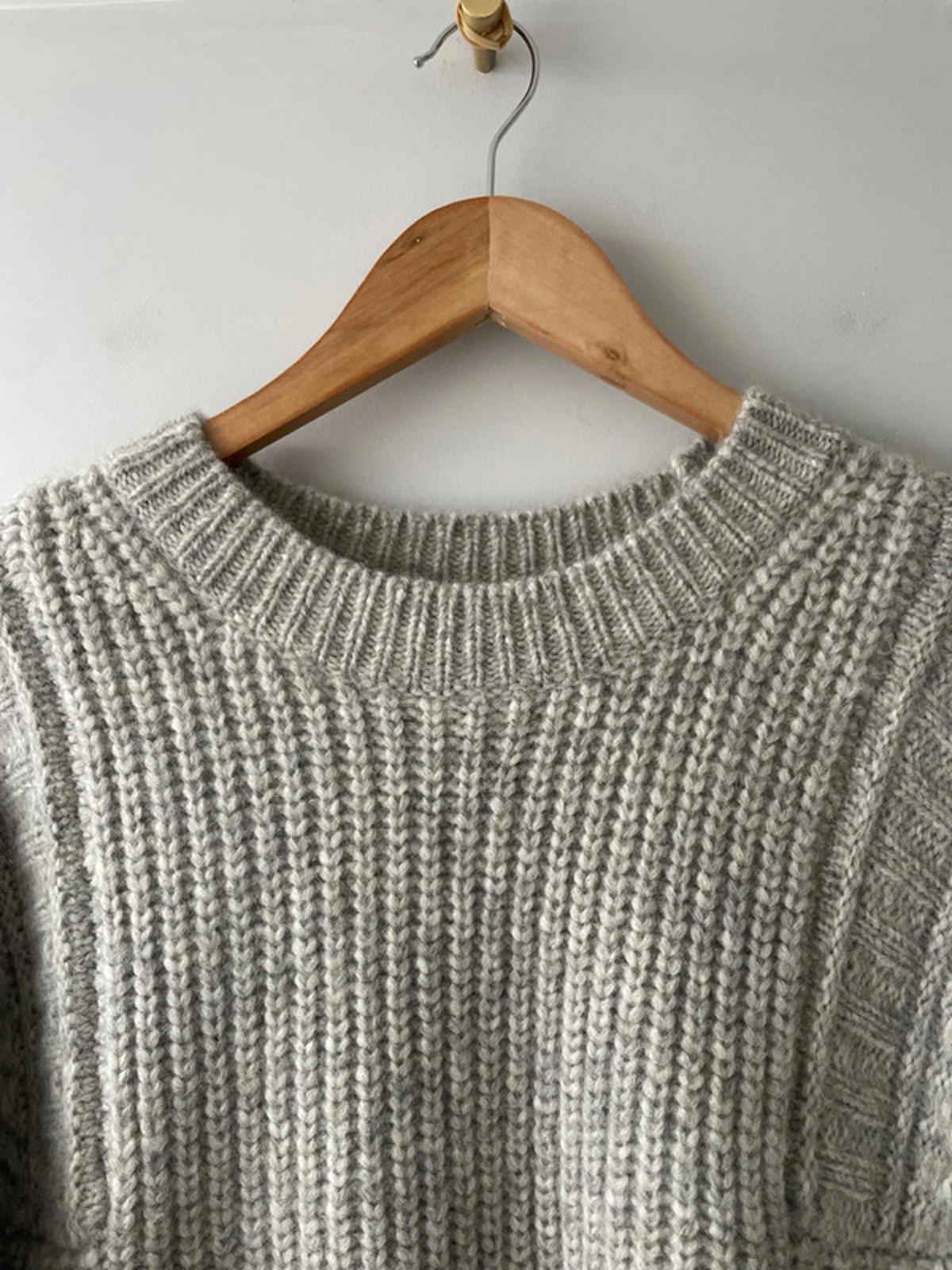 Women’s J.Crew Chunky Knit Alpaca Wool Mix Jumper In Grey - XXSmall - 2444 - RRP £160