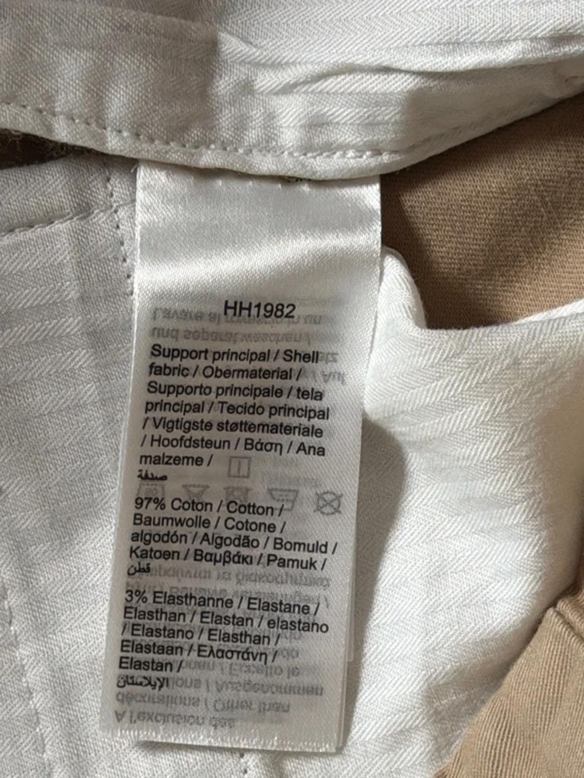 Men’s Lacoste Straight Leg Elasticated Waist Chino Trousers In Beige - W32/L30 - 3246
