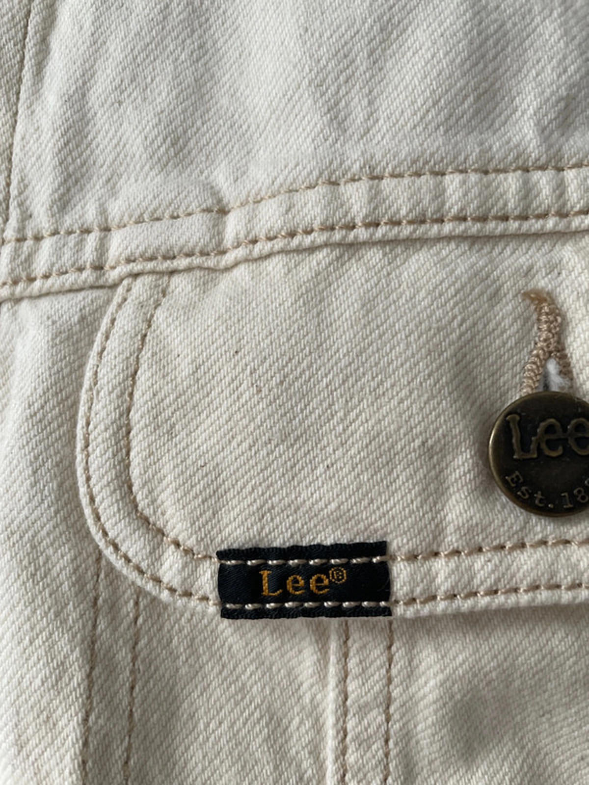 Men’s Lee Relaxed Rider Denim Jacket In Ecru - Medium - 2377