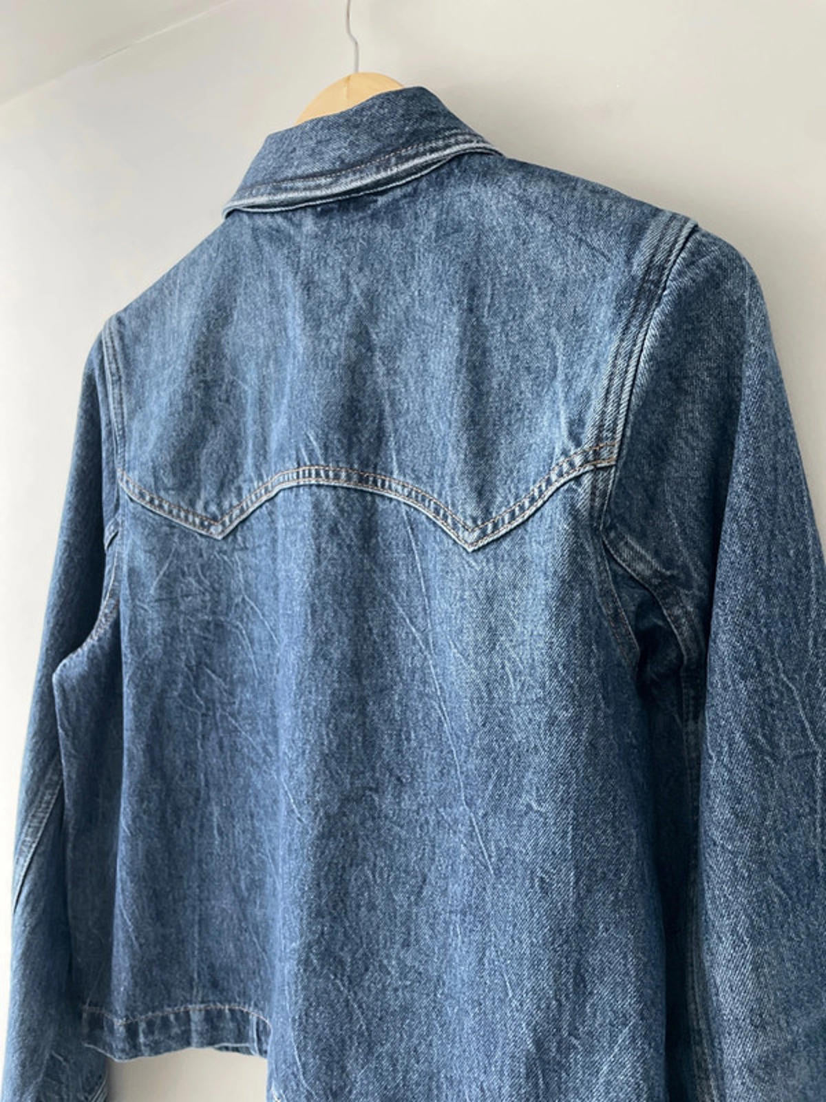 Women’s Tommy Hilfiger Floral Embroidered Denim Jacket In Navy - Small -2432