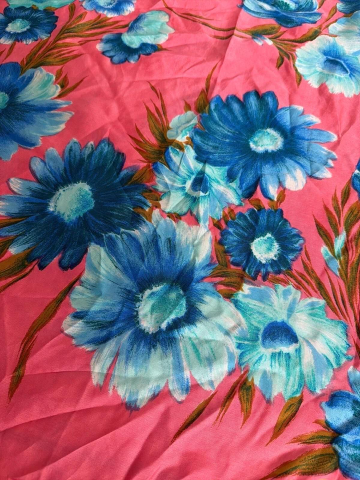 Jacqmar London Vintage Premium Silk Floral Print Headscarf Bandanna - 3339
