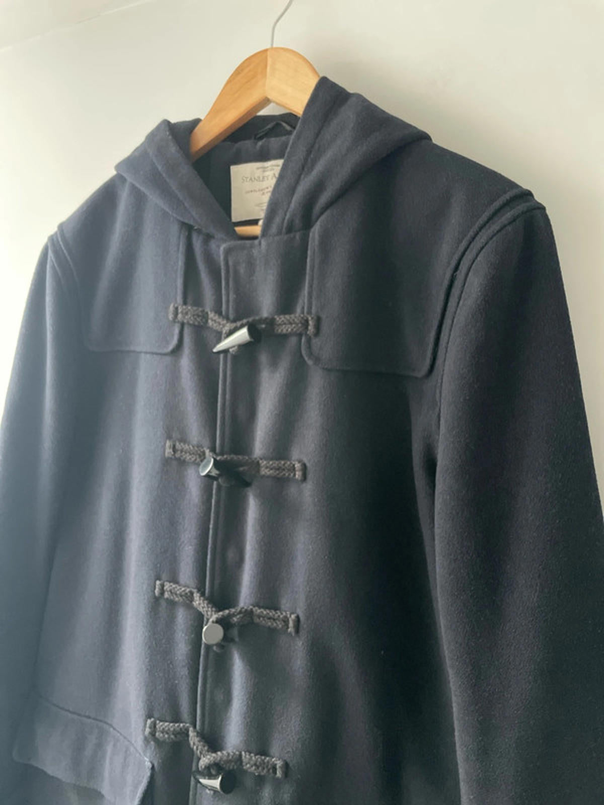 Women’s Stanley Adams Wool Hooded Duffle Coat In Navy - Large - 2440