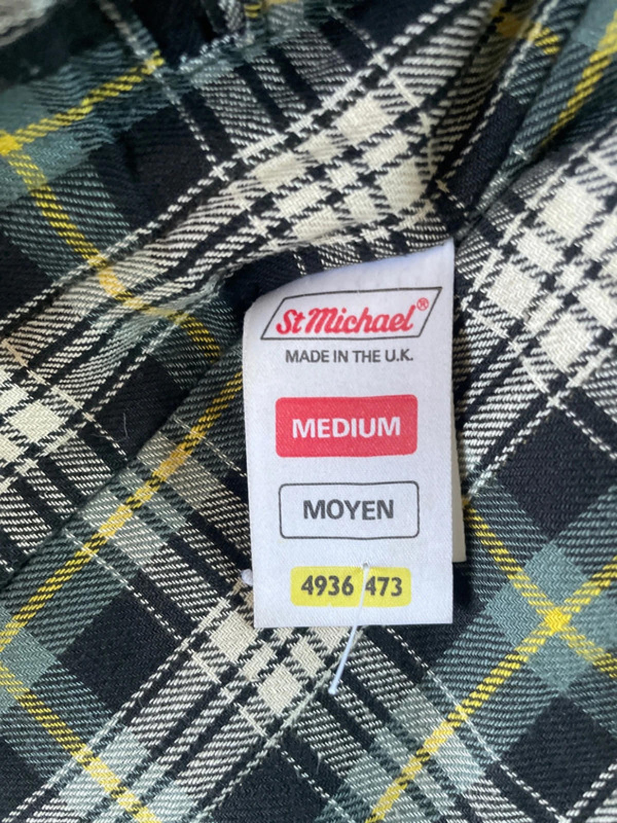 Men’s St Michael Country Wax Jacket Coat In Khaki - Medium - 2076