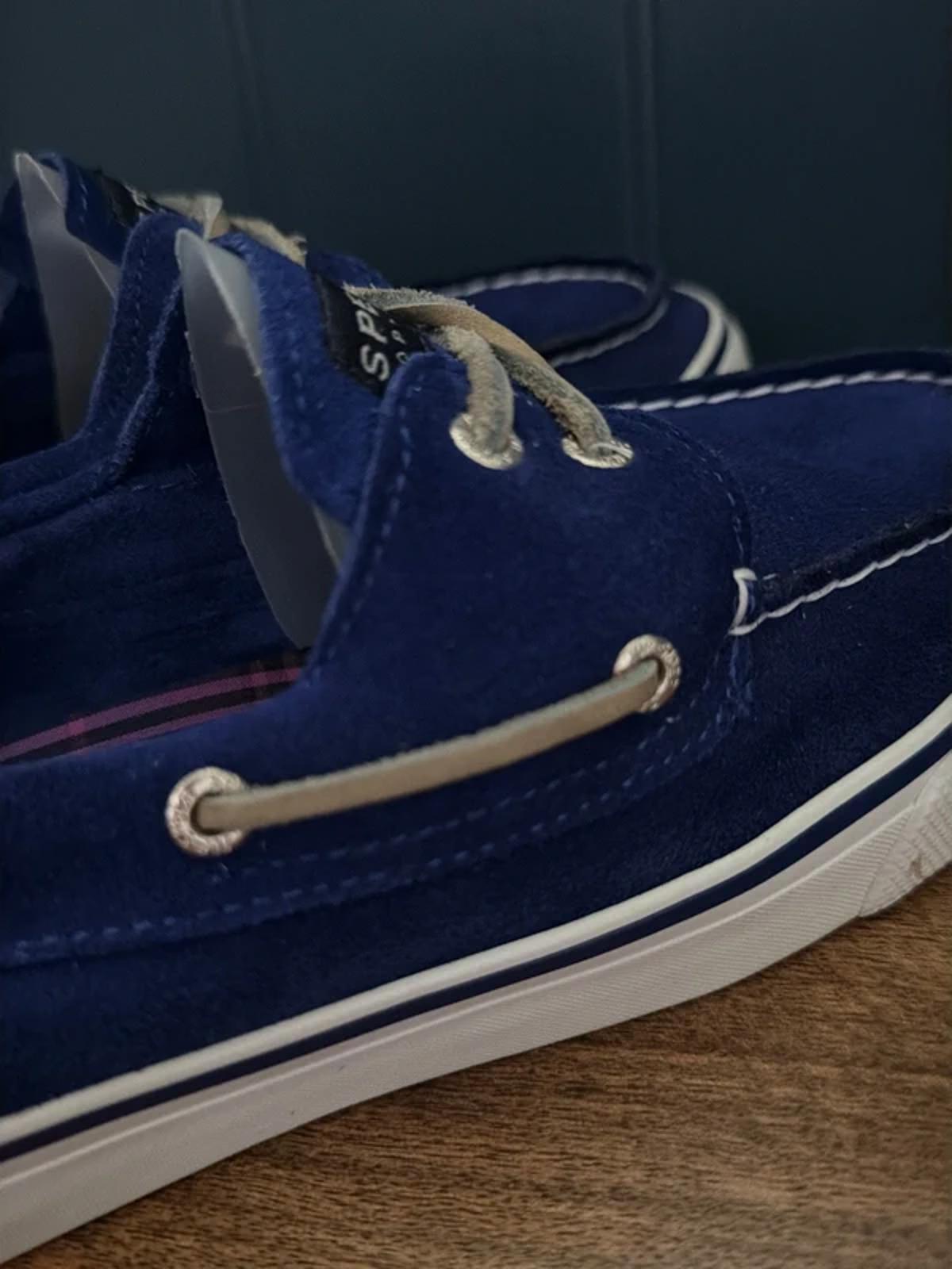 Women’s Sperry Premium Suede Classic Boat Deck Shoes In Navy - Uk8.5 - 3279