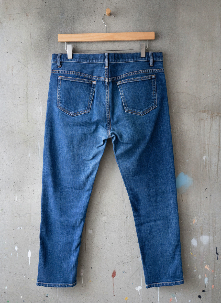 Unisex A.P.C New Standard Straight Cut Jeans In Navy - W33/L28 - 2530
