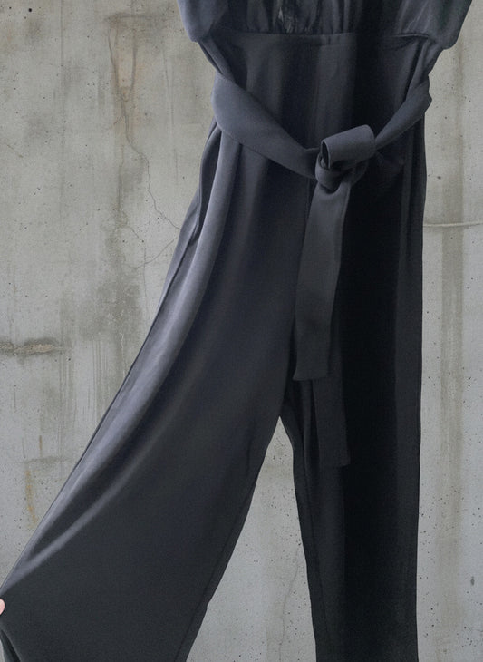 Women’s & Other Stories V-Front Sleeveless Wide Leg Jumpsuit In Black - XSmall - 1898