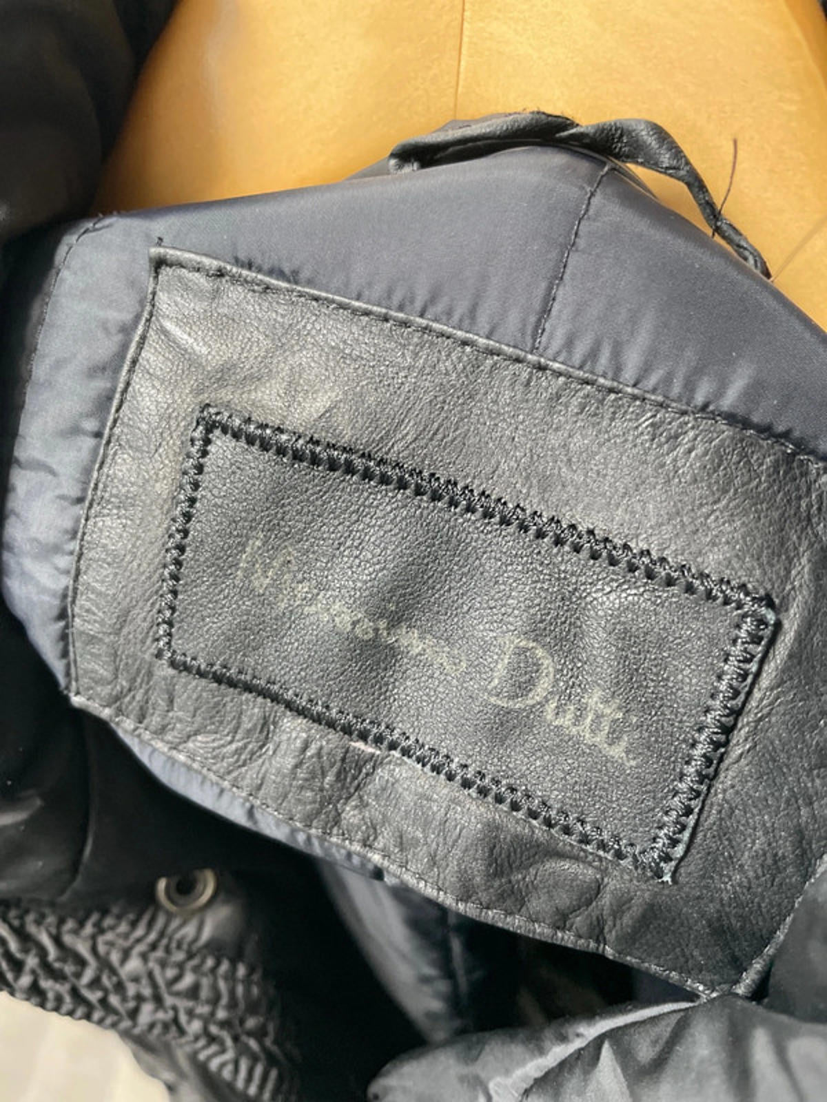 Men’s Massimo Dutti Zip Through Padded Jacket Coat In Black - XLarge