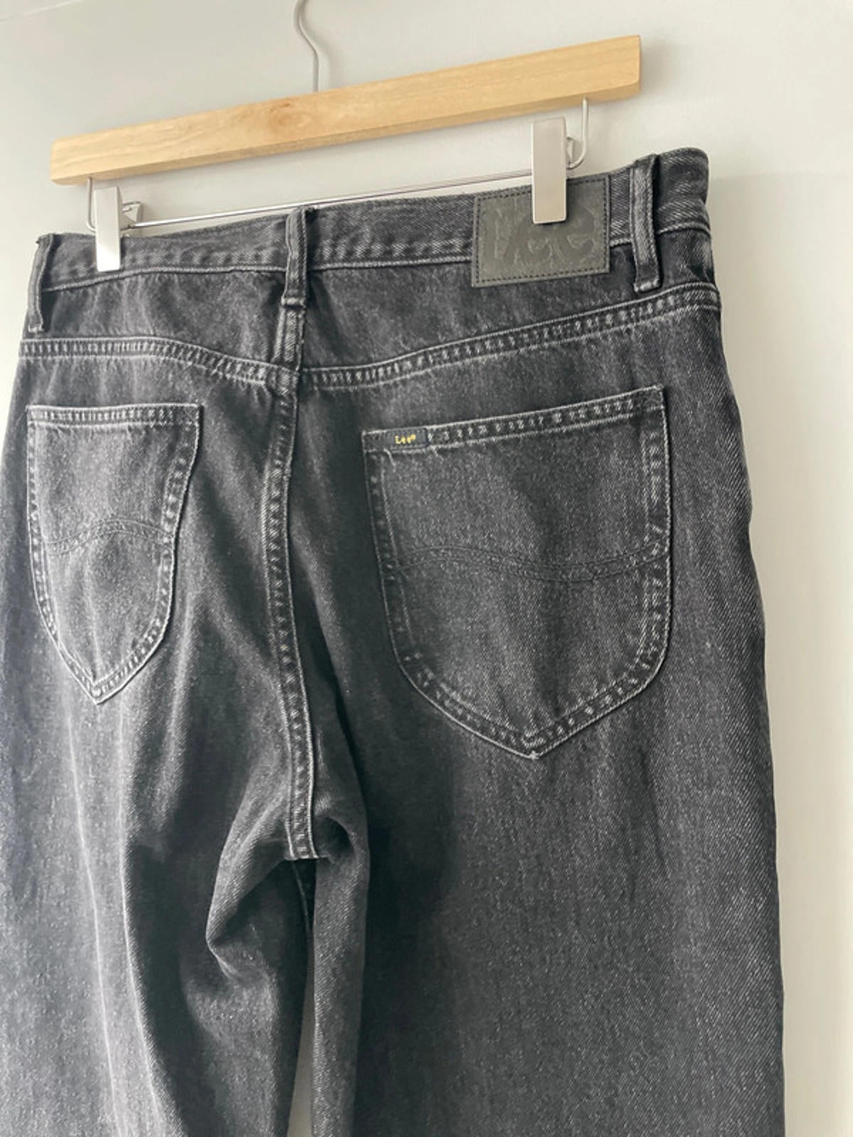 Mens Lee Relaxed Straight Fit Jeans In Black - W32/L32 - 2344