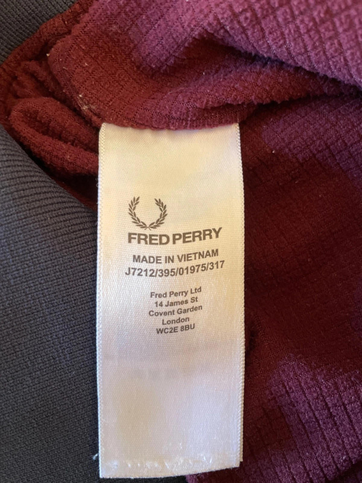Men’s Fred Perry Harrington Jacket Coat In Navy - Medium - 2072