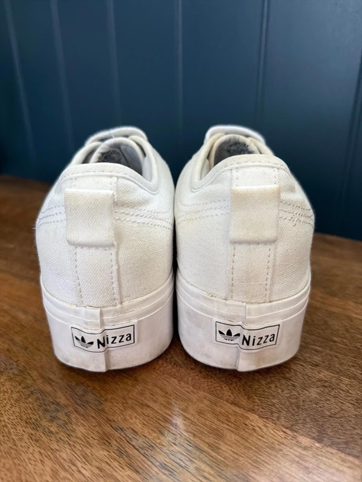 Women’s Adidas Nizza Chunky Sole Trainers In White - Uk6.5 - 3286