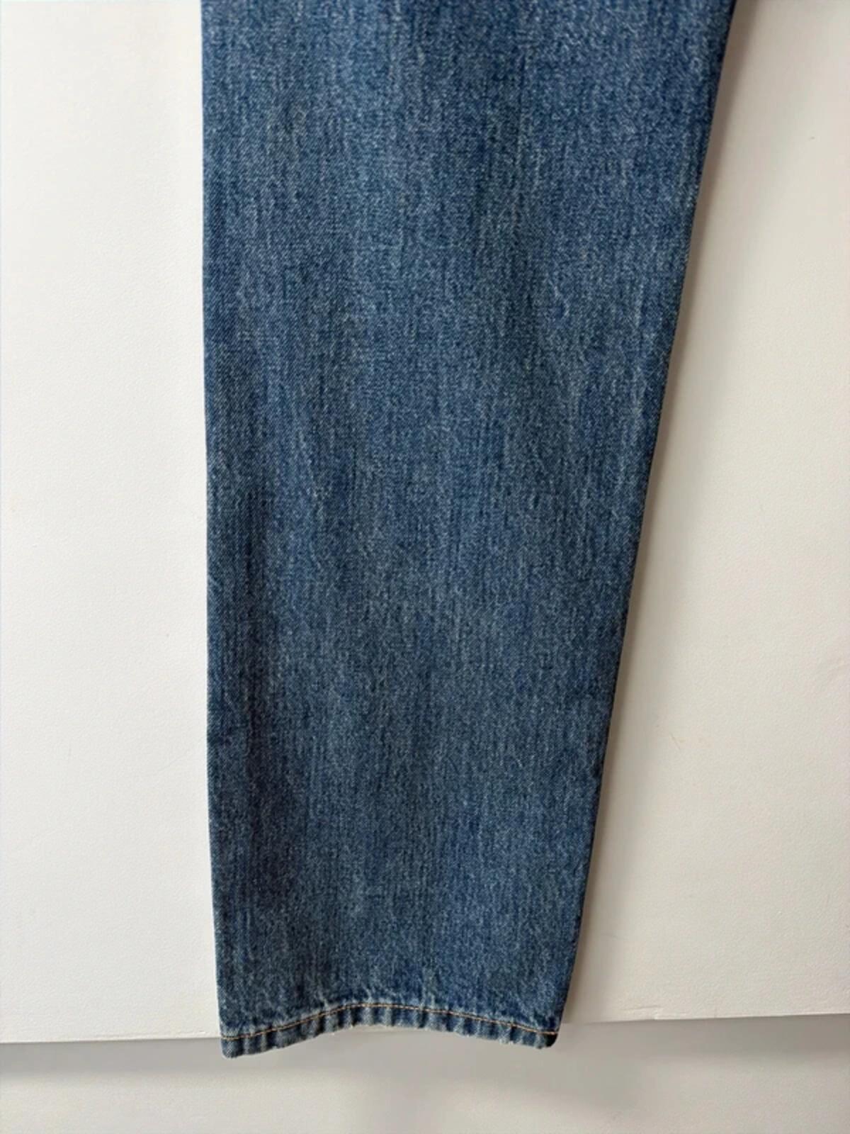 Women’s Pull & Bear high waist straight fit jeans in navy - uk8 - 3458