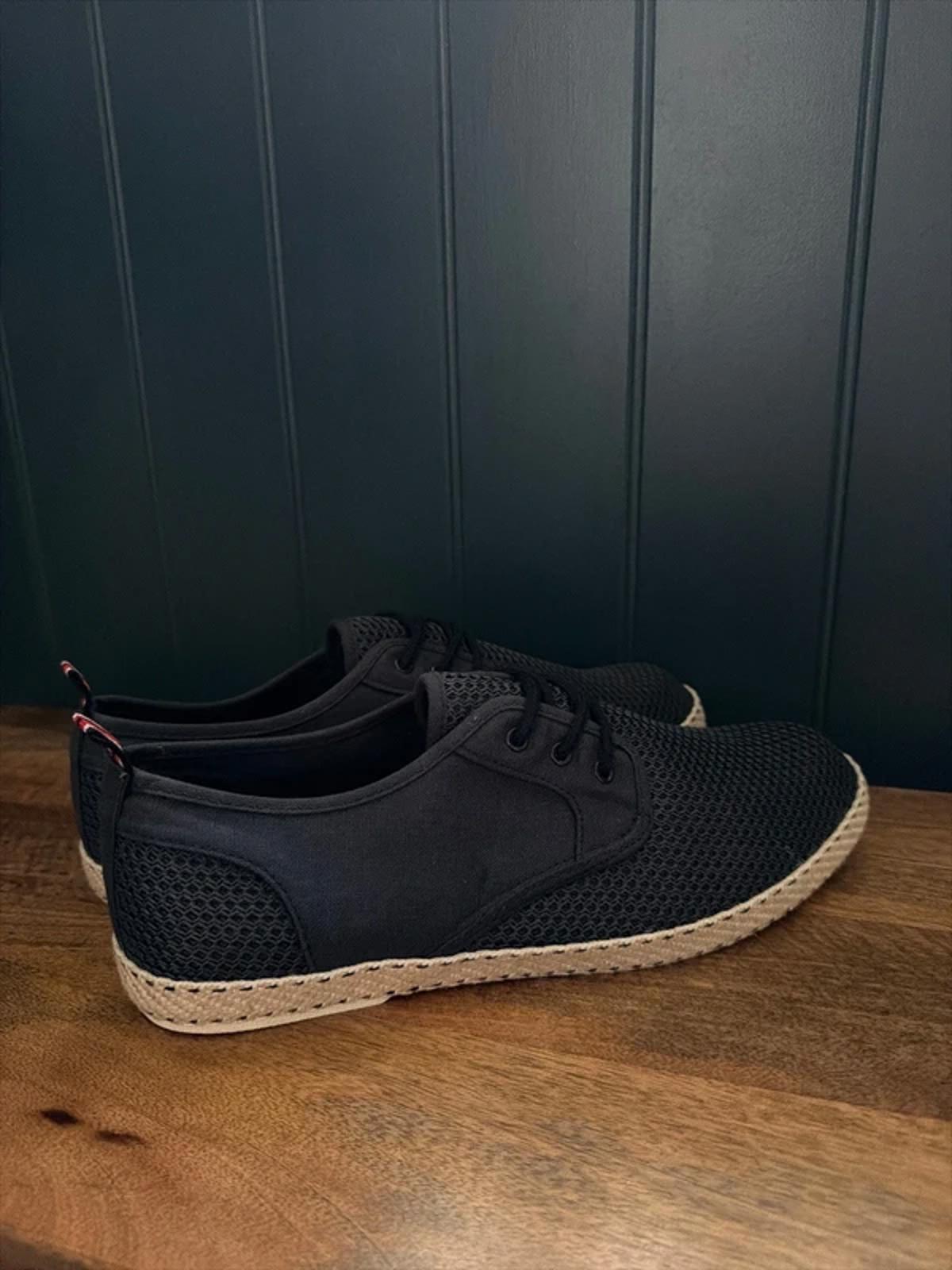 Men’s Dune Espadrille Lace-up Shoes In Navy - Uk11 - 3280