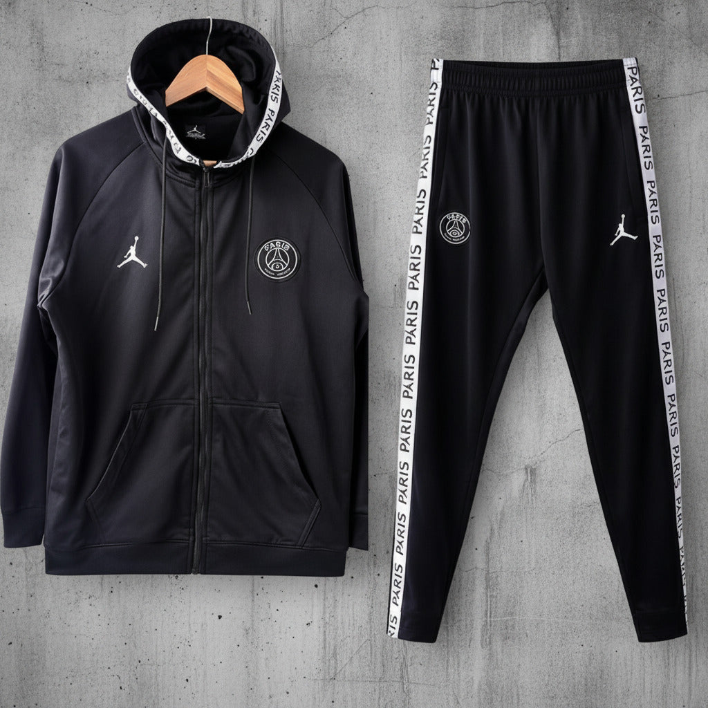 Mens Nike Jordan x Paris Saint-Germain Tracksuit Set In Black - Large - 3509
