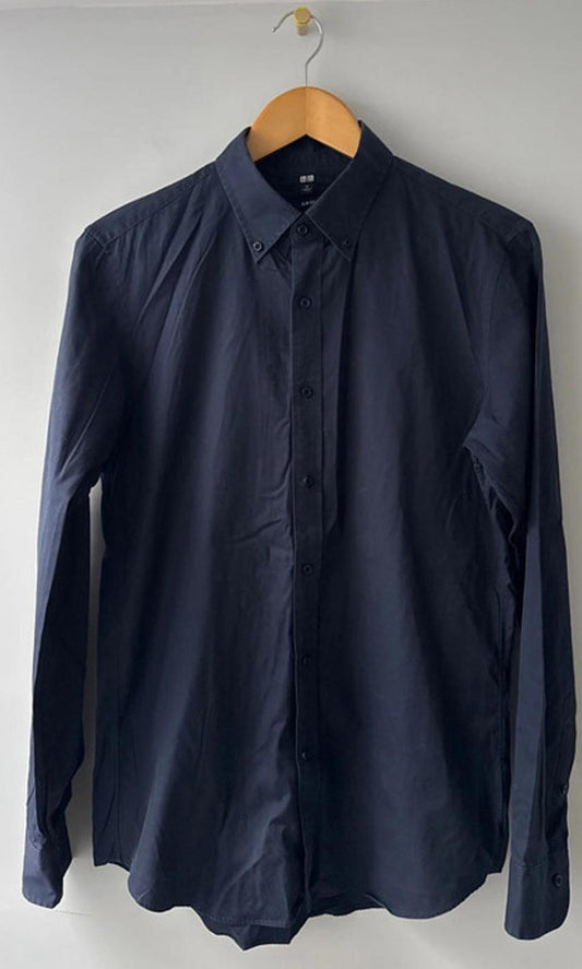 Men’s Uniqlo Slim Fit Long Sleeve Shirt - Medium - 0346
