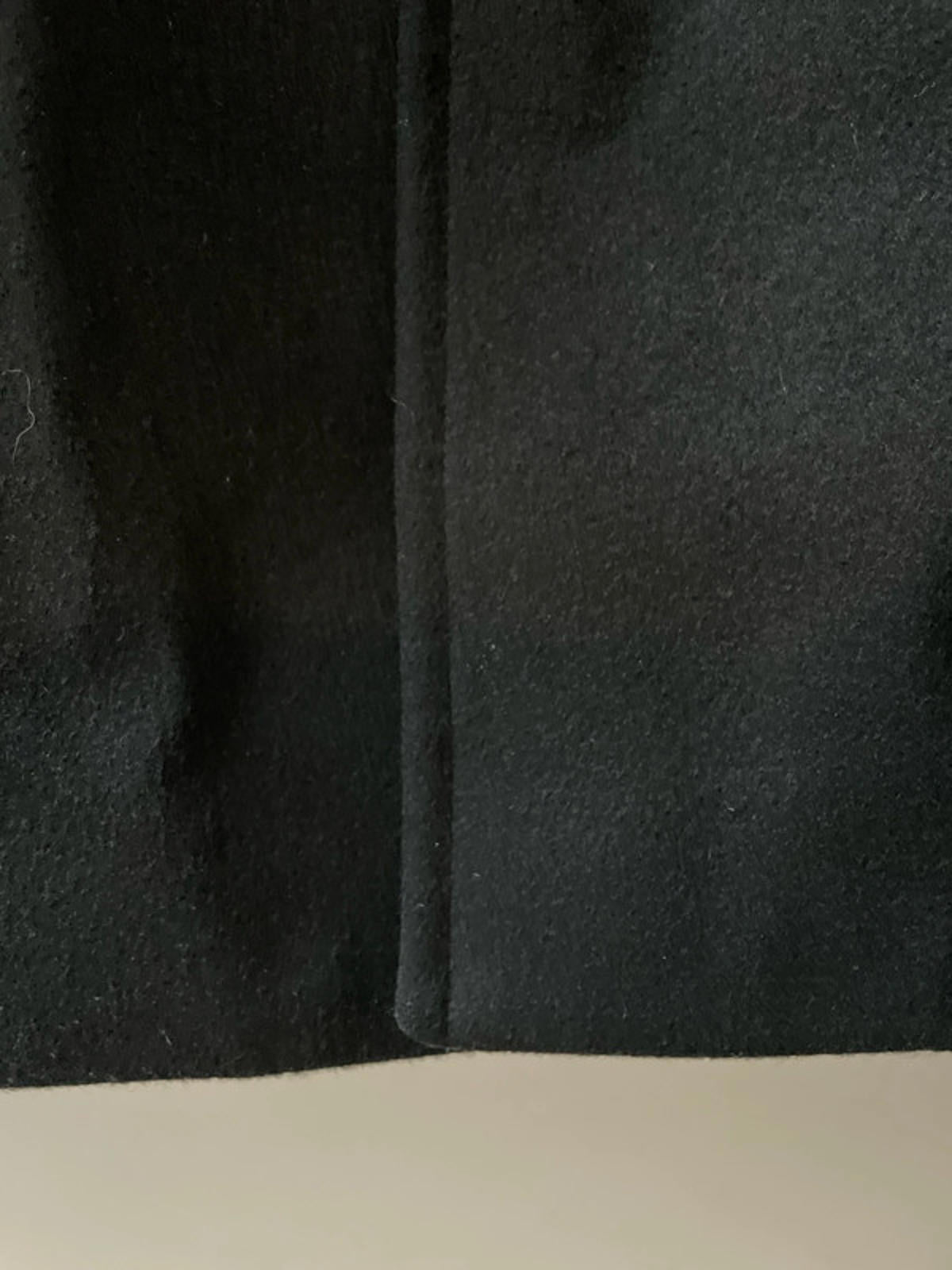 Men’s Aquascutim 100% Wool Single Breasted Trench Coat In Black - Large - 2578